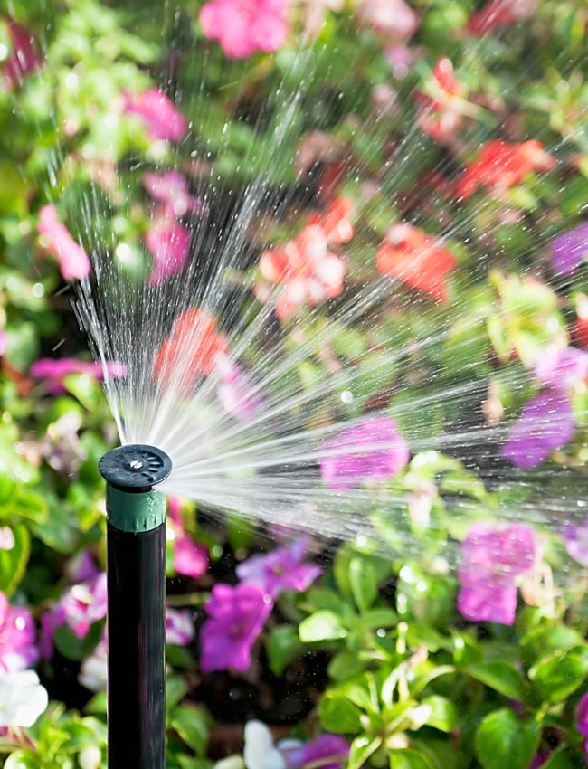 water sprinkler close up